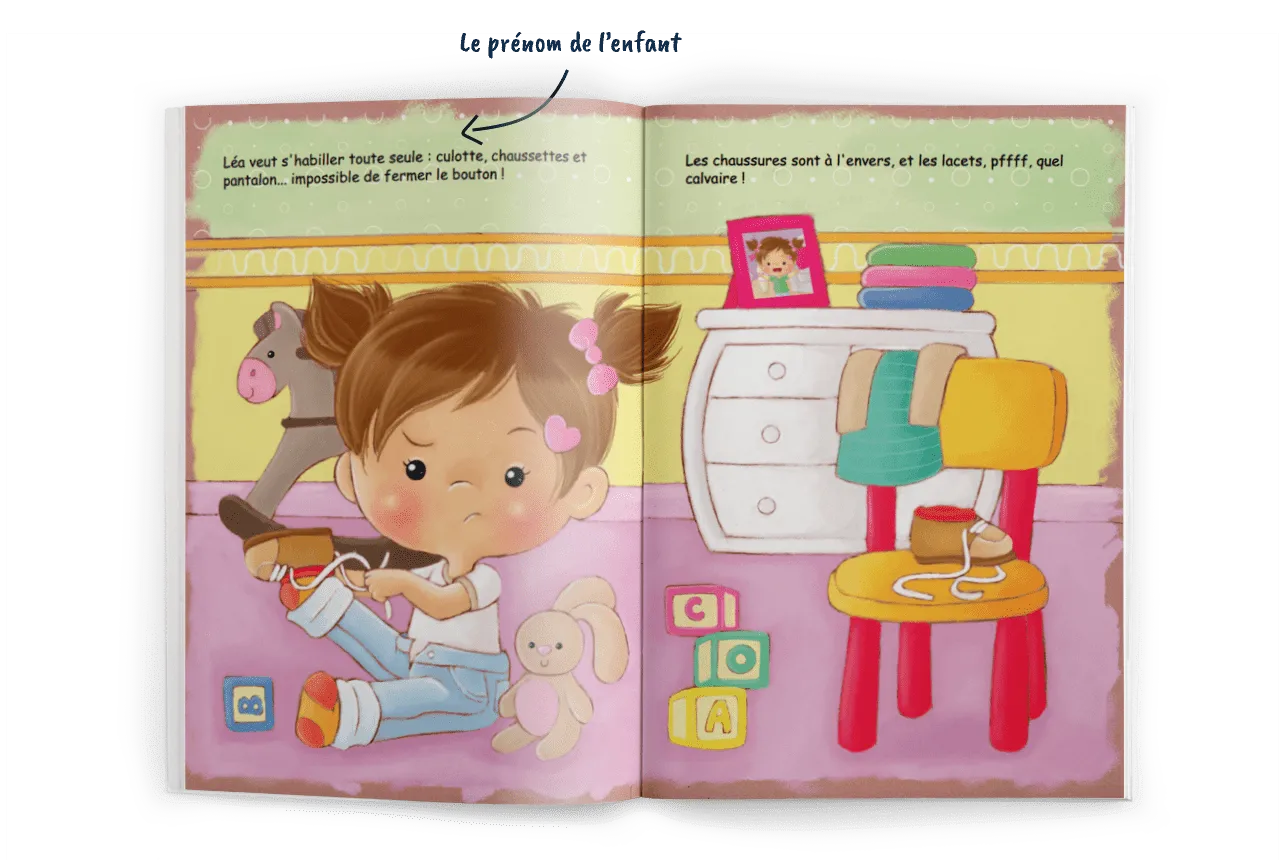 Petit à petit (version fille) - Créez mon livre
