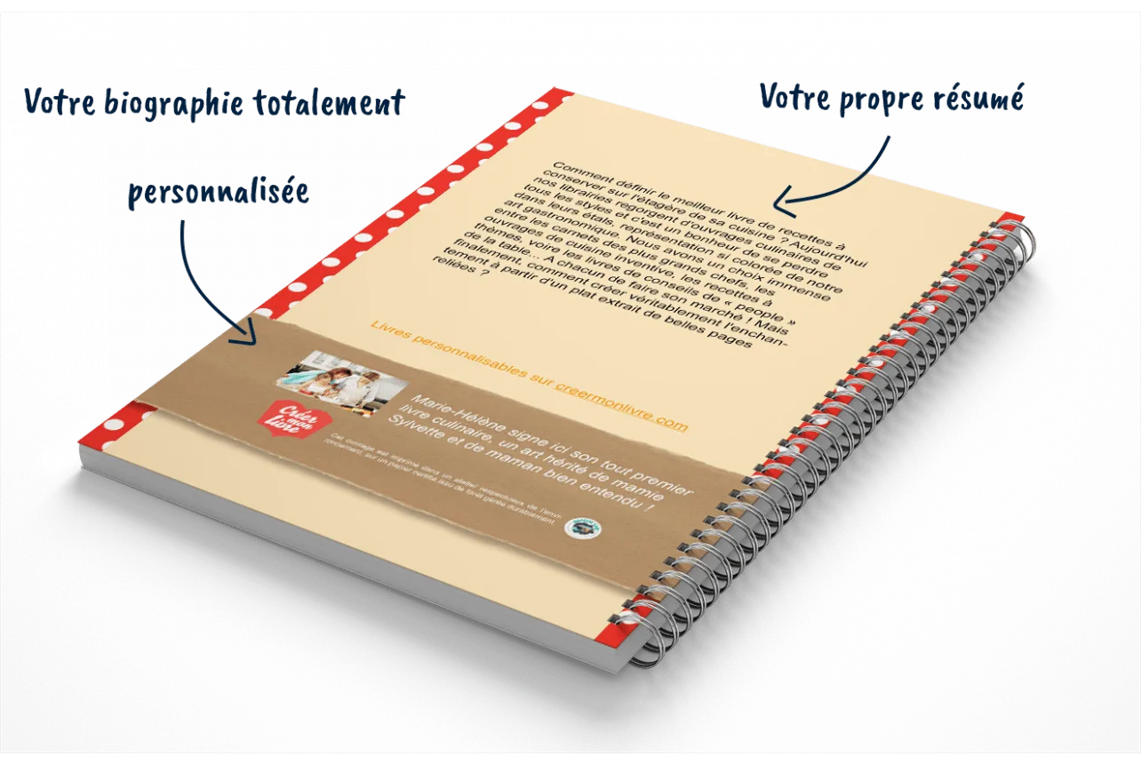 Créer son livre de recettes - Créez mon livre