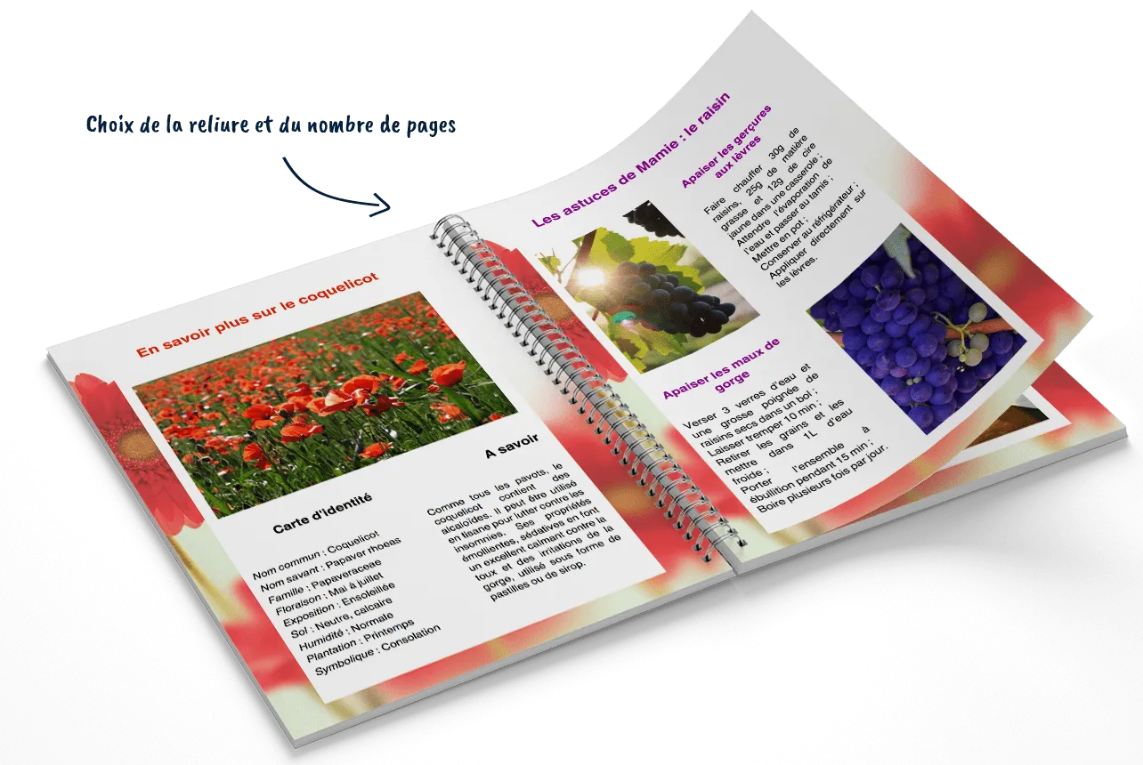 Cahier de jardin - Créez mon livre