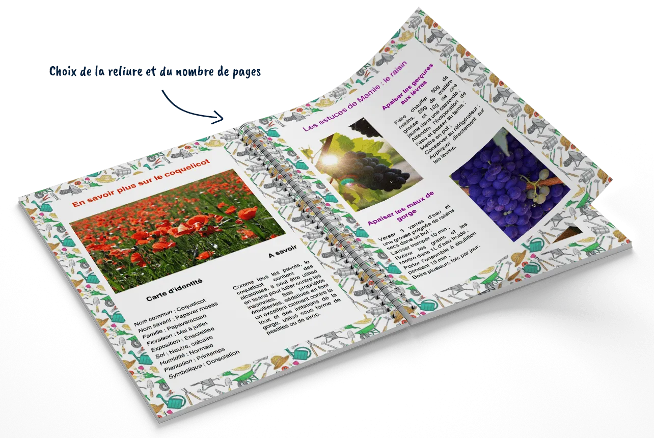 Créer le livre de son jardin - Créez mon livre