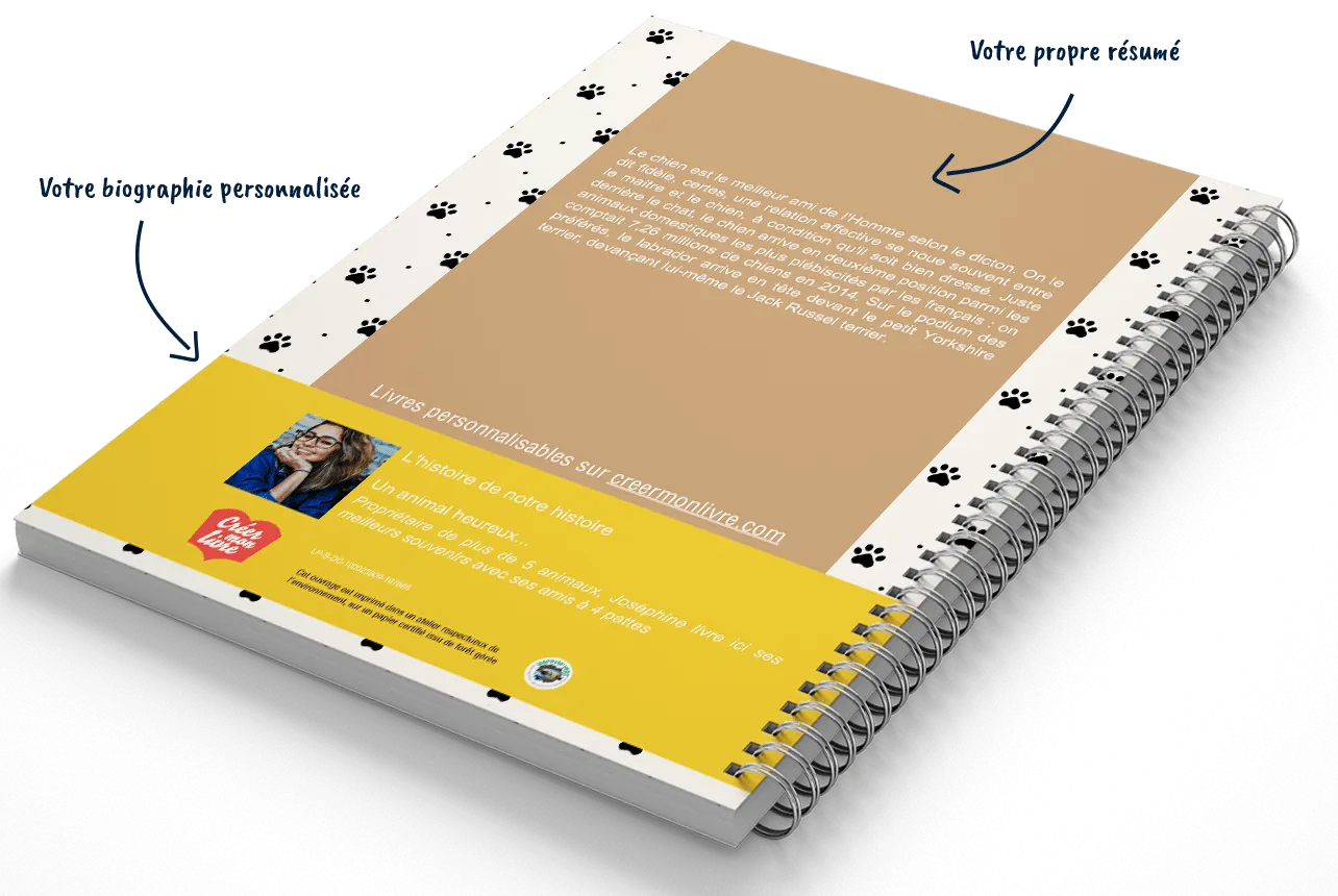 Créer le livre de mon animal - Créez mon livre